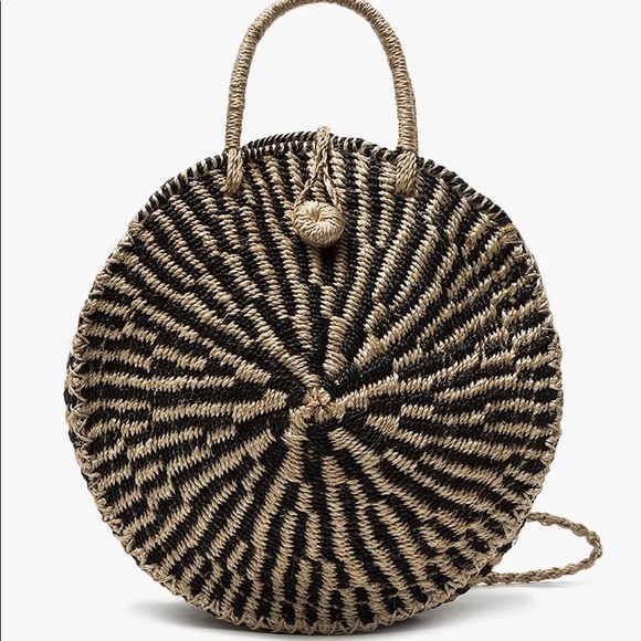 Abacá Ticao Woven Crossbody Bag in 2-Tone - Picture 1 of 10